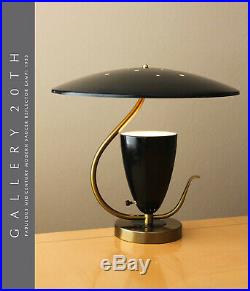 WOW MID CENTURY MODERN SAUCER REFLECTOR LAMP! ATOMIC UFO GOOGIE VTG RETRO 1950s