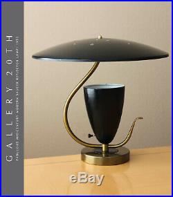 WOW MID CENTURY MODERN SAUCER REFLECTOR LAMP! ATOMIC UFO GOOGIE VTG RETRO 1950s